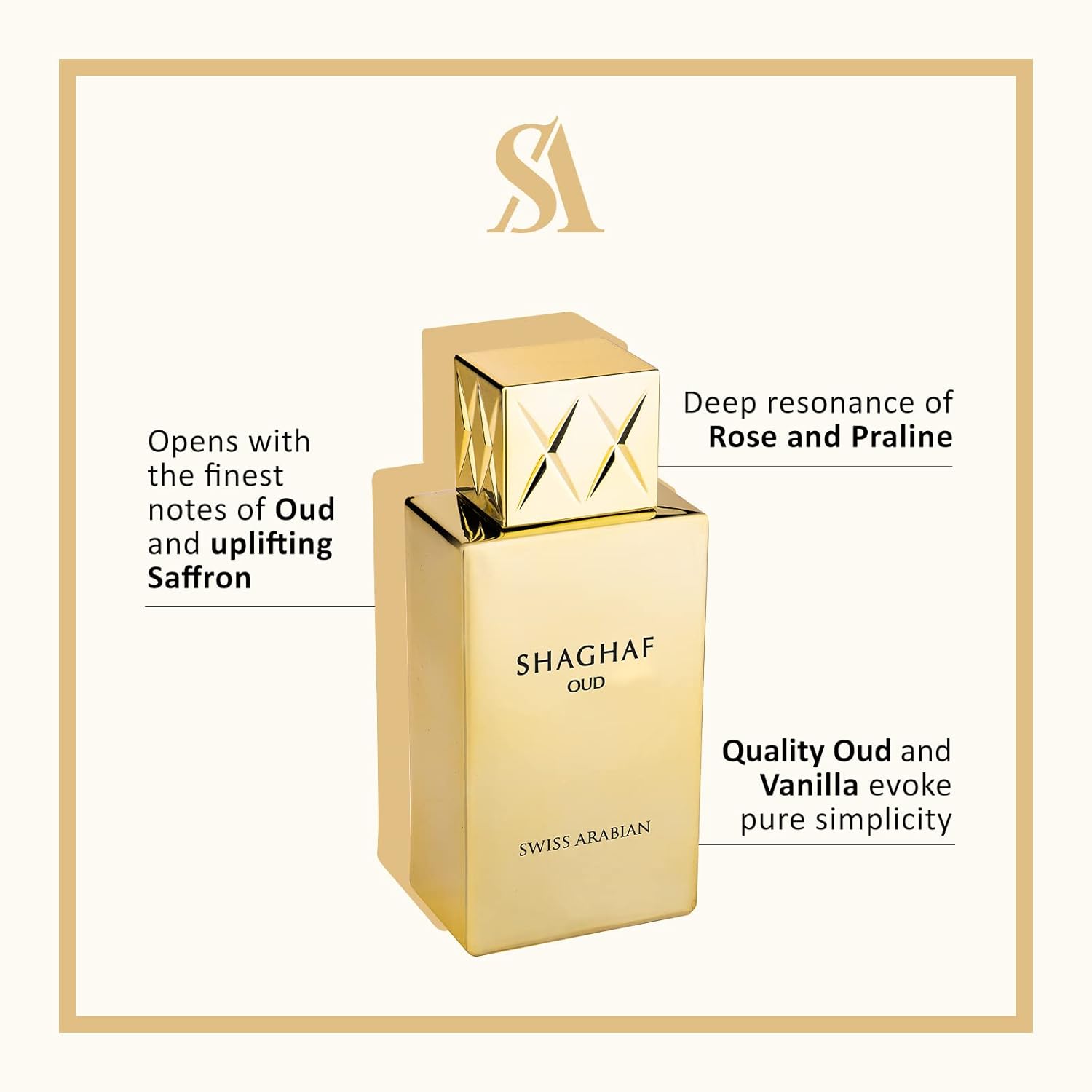 SHAGHAF OUD EAU DE PARFUM DI SWISS ARABIAN 75 ML
