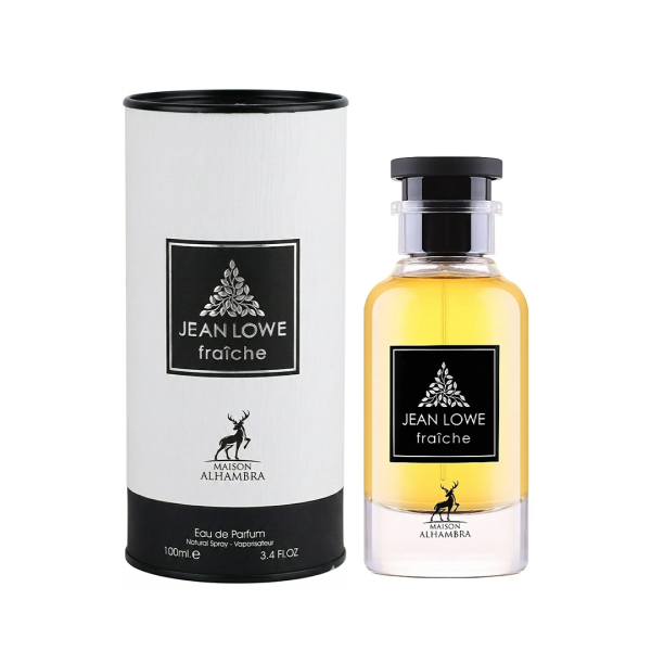 Maison Alhambra Jean Lowe Fraiche Eau de Parfum 100 ml – Frisch-Würziger Unisex Duft | Zitrus, Melone, Ingwer & Amber