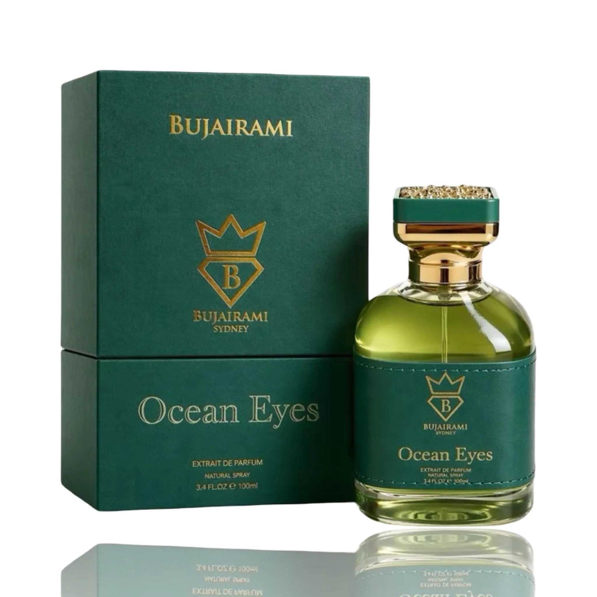 Bujairami Ocean Eyes Extrait de Parfum – Frisch-Moschus Unisex Duft | Aquatisch & Elegant