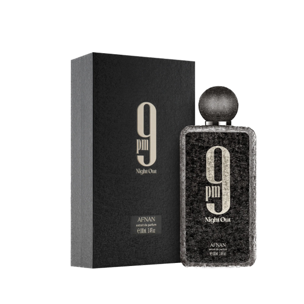 Afnan 9 PM Night Out Extrait de Parfum 100 ml – Fruchtig-Würziger Unisex Duft | Drachenfrucht, Cognac, Toffee & Tonkabohne