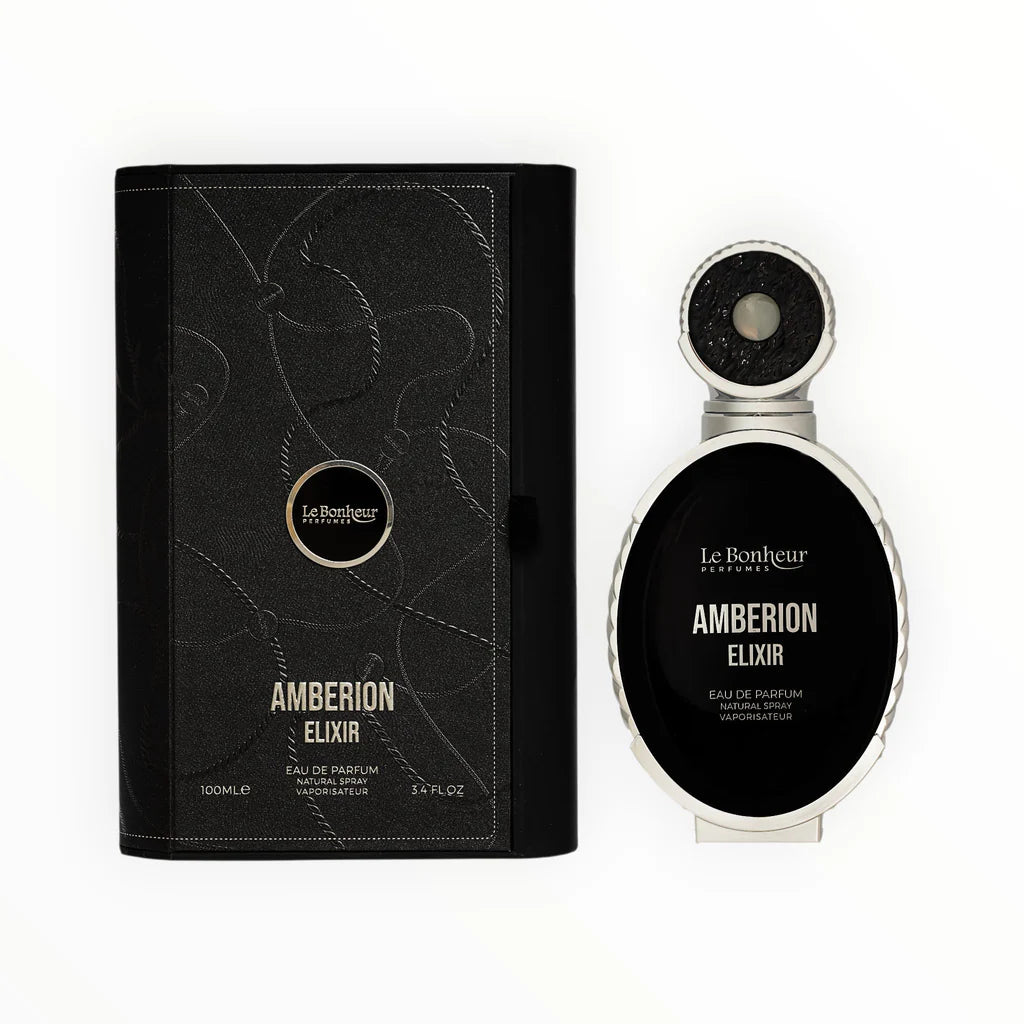 Le Bonheur Amberion Elixir Eau de Parfum 100 ml – Blumig-Fruchtiger Gourmand-Duft für Damen | Sinnlich & Luxuriös