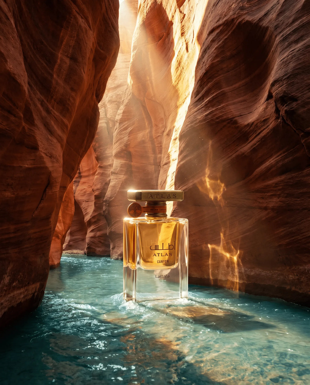 Lattafa Atlas Canyon Eau de Parfum – Aquatisch-Zitrischer Unisex Duft | Bergamotte, Ingwer & Ambroxan