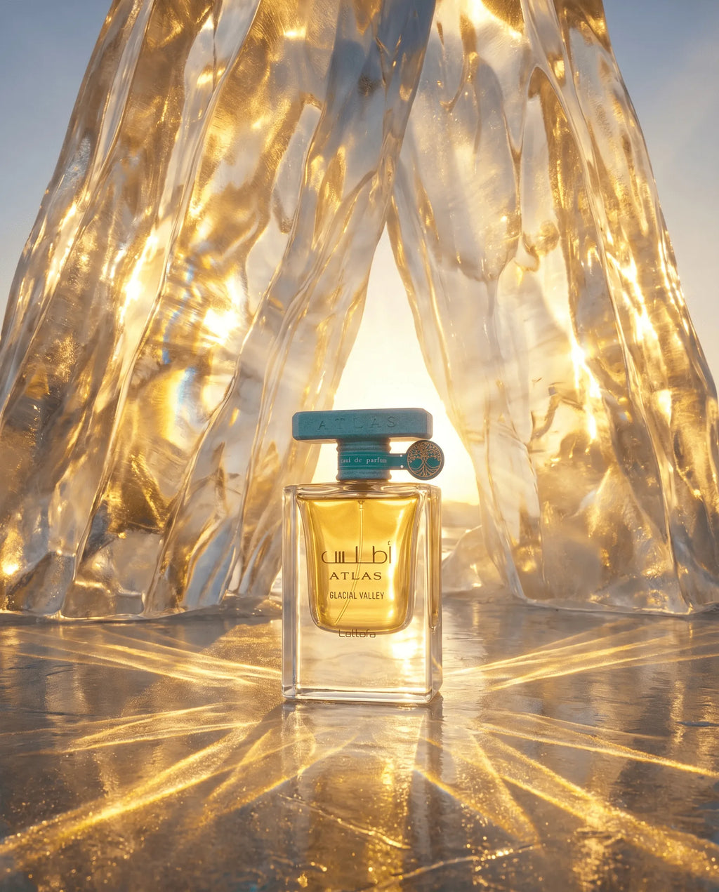 Lattafa Atlas Glacial Valley Eau de Parfum – Aquatisch-Fruchtiger Unisex Duft | Ananas, Minze & Meersalz