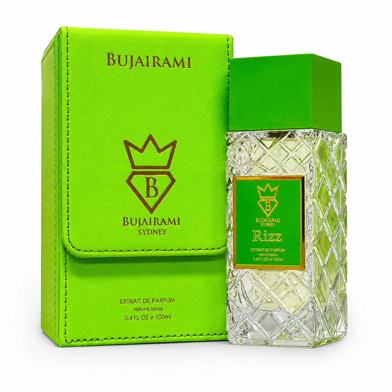 Bujairami Rizz 100 ml Extrait de Parfum – Zitrisch-Würziger Unisex Duft | Frisch & Elegant