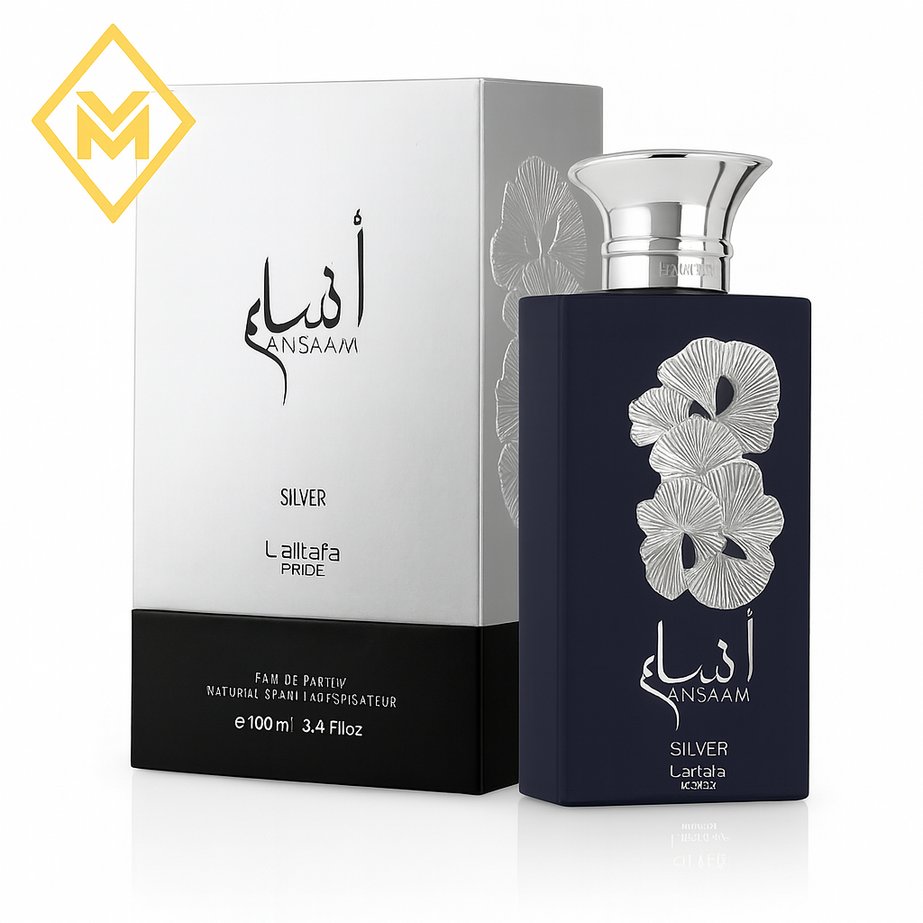 ANSAAM SILVER  EAU DE PARFUM 100ML BY LATTAFA