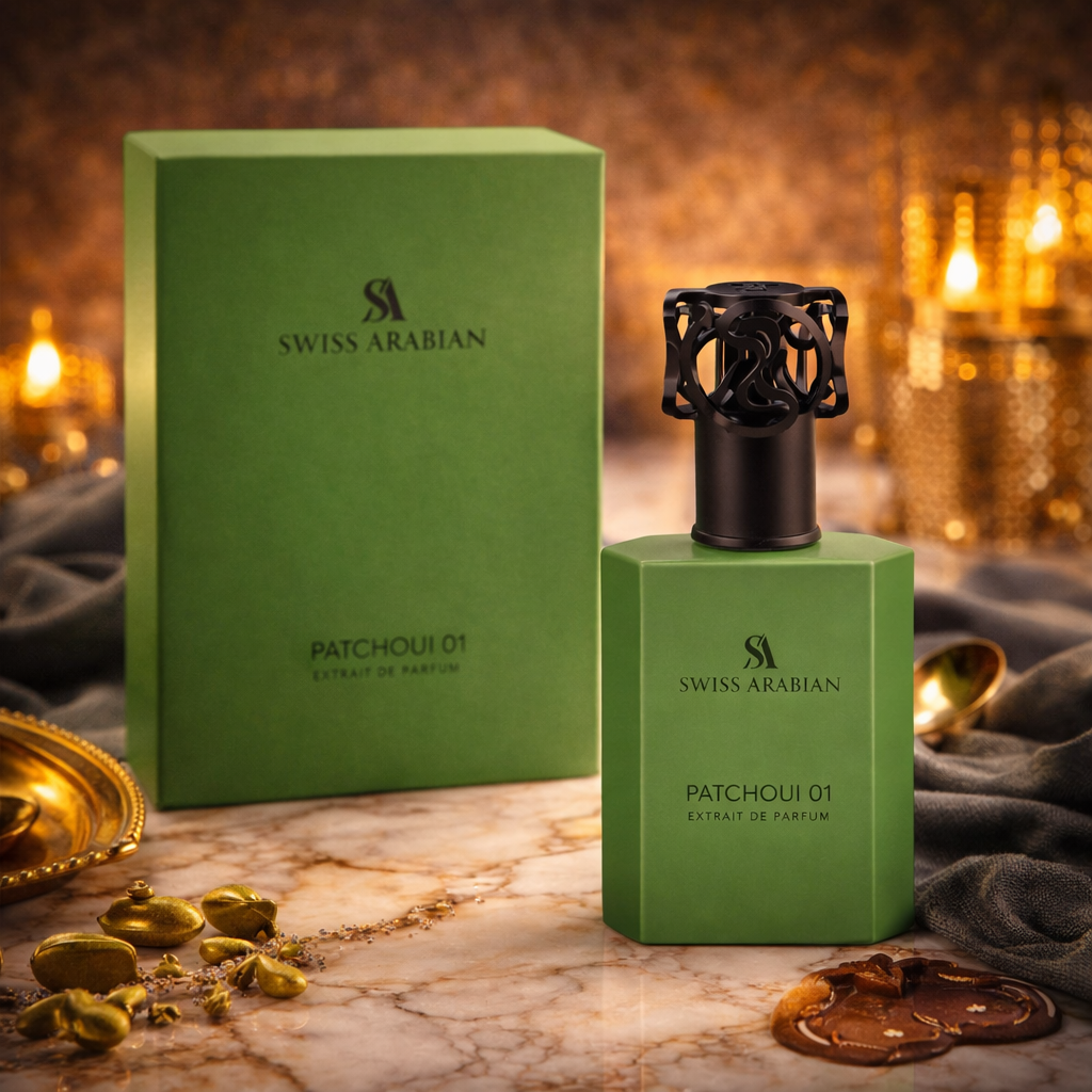 Swiss Arabian Patchouli 01 Extrait de Parfum 50 ml – Holzig-Würziger Unisex Duft | Intensiv & Luxuriös