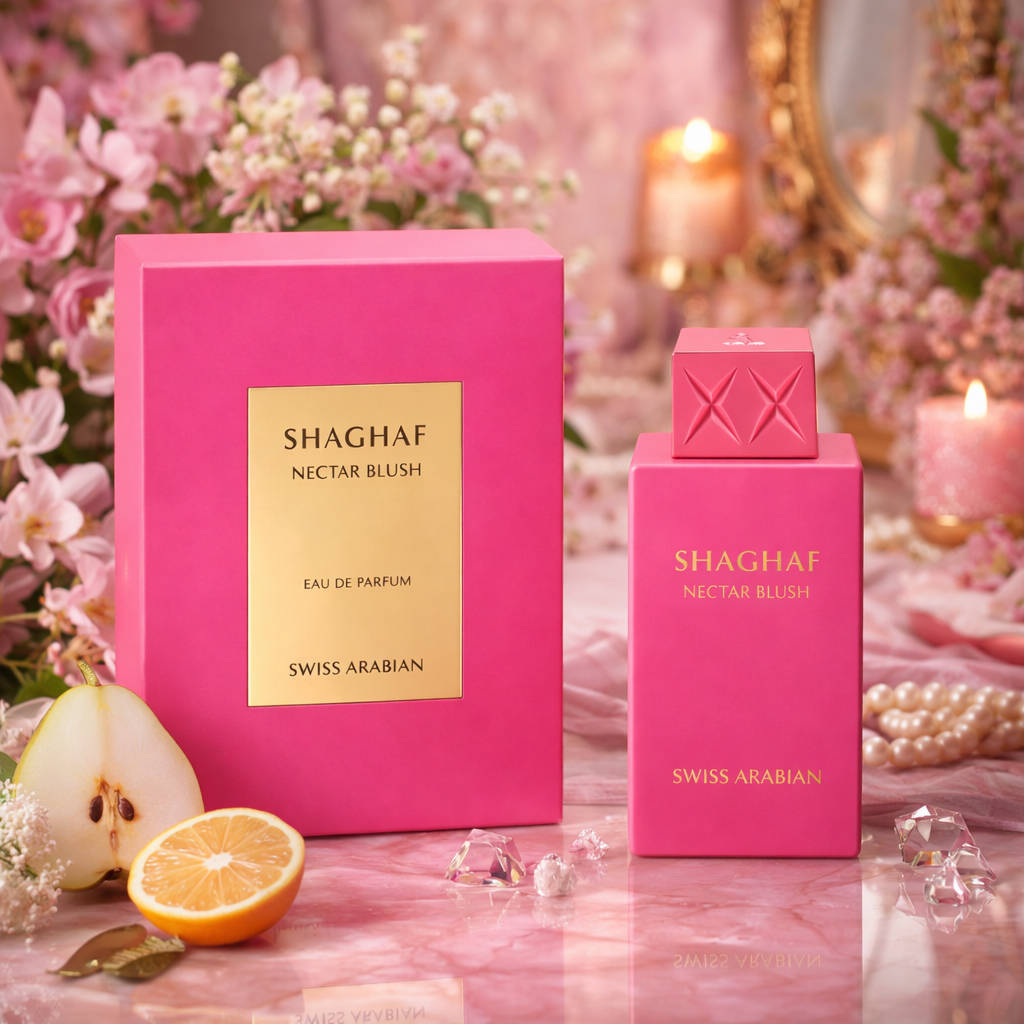 Swiss Arabian Shaghaf Nectar Blush Eau de Parfum 75 ml – Blumig-Fruchtiger Unisex Duft | Modern & Sinnlich