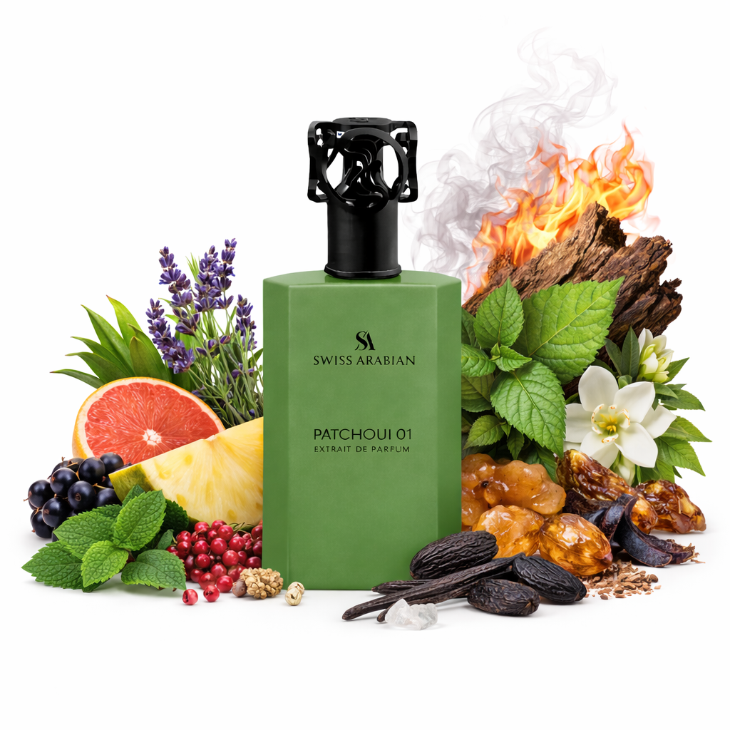 Swiss Arabian Patchouli 01 Extrait de Parfum 50 ml – Holzig-Würziger Unisex Duft | Intensiv & Luxuriös