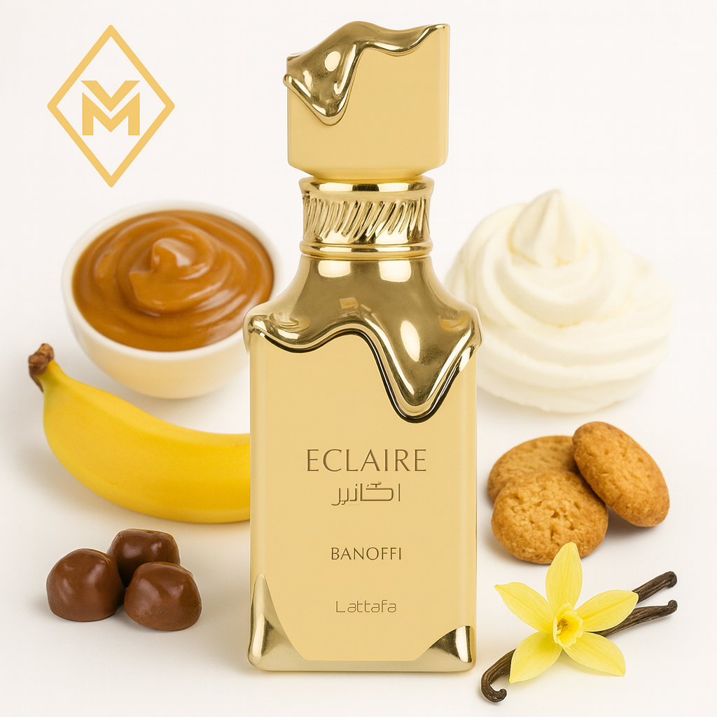 Lattafa Eclaire Collection Eau de Parfum 100 ml – Eclaire, Eclaire Banoffi & Eclaire Pistache | 3 süße Gourmand-Düfte zur Auswahl