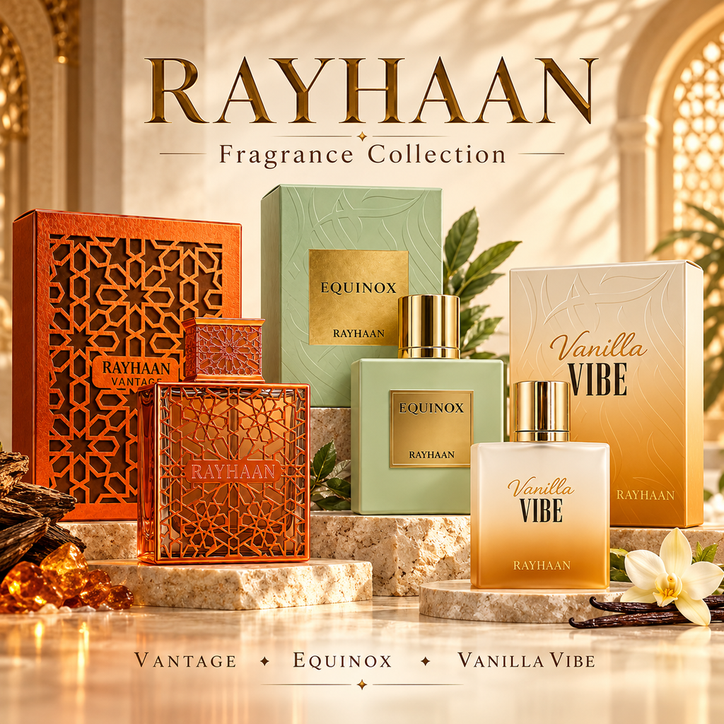 New Rayhaan Equinox, Vantage & Vanilla Vibe – 3 exklusive Düfte zur Auswahl | Frisch, Elegant & Verführerisch (Kopie)