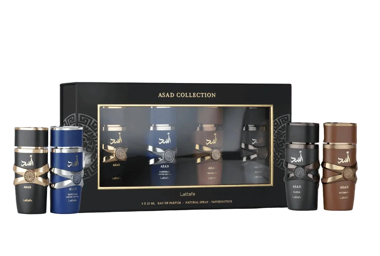 Collezione Lattafa Asad | Asad Zenzibar Edizione Limitata | Asad Bourbon | Asad Elixir