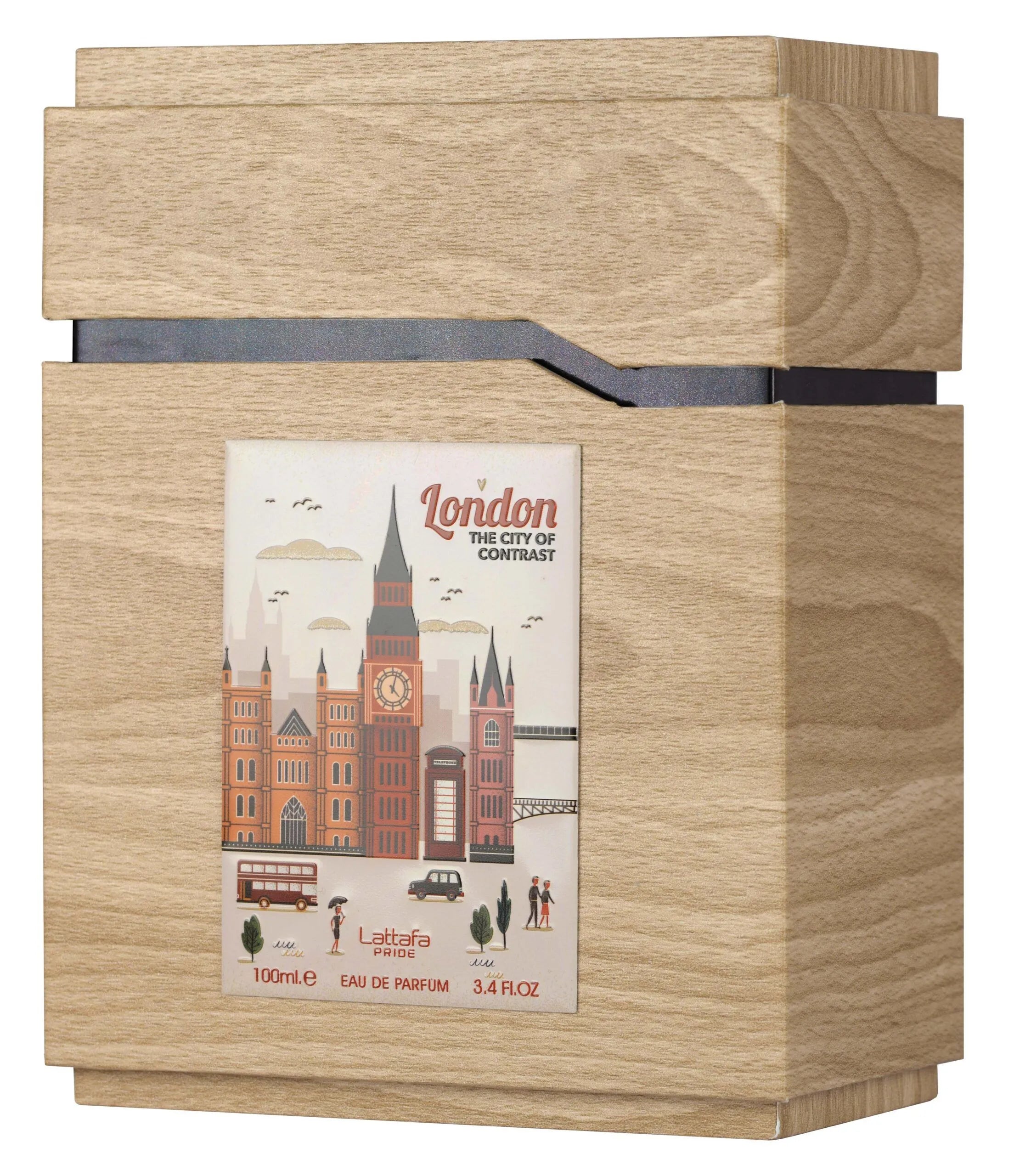Lattafa Pride London The City of Contrast Eau de Parfum – Frisch-Cremiger Unisex Duft | Modern & Elegant