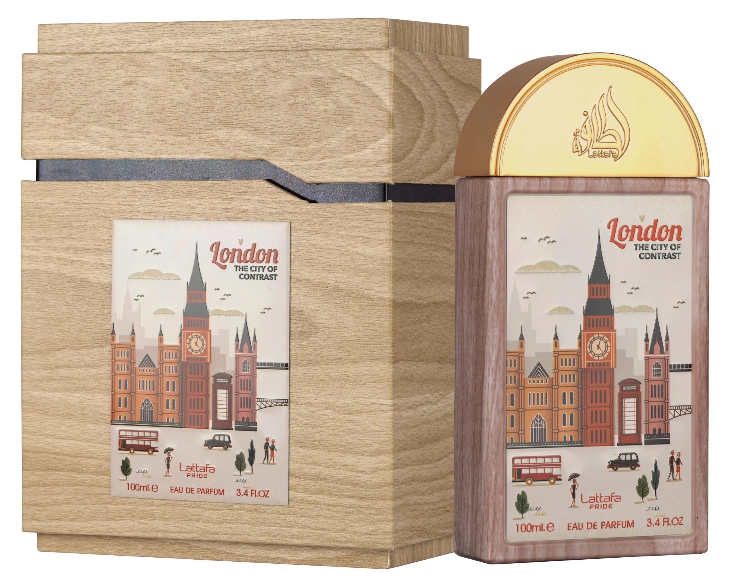 Lattafa Pride London The City of Contrast Eau de Parfum – Frisch-Cremiger Unisex Duft | Modern & Elegant
