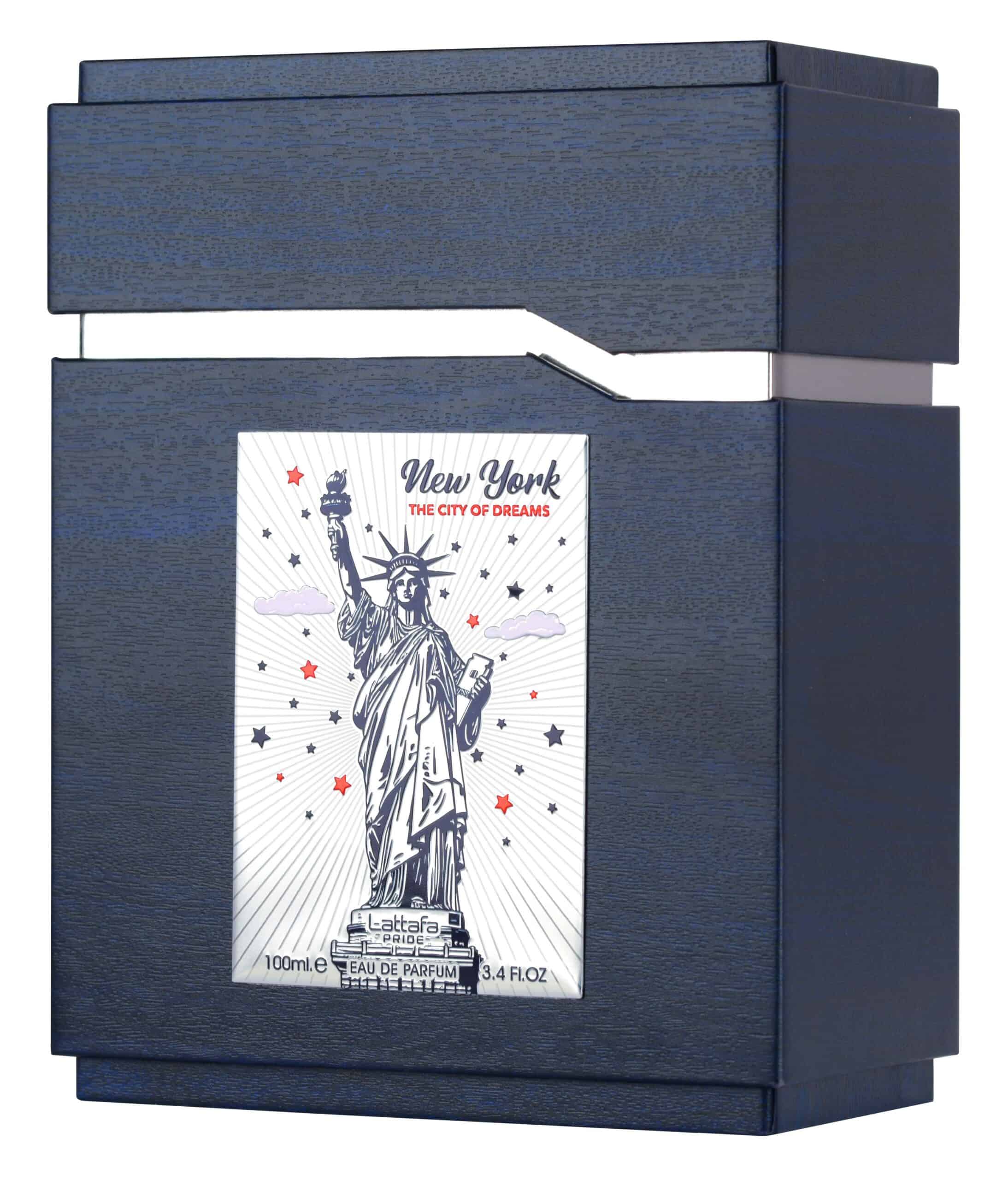 Lattafa New York The City of Dreams Eau de Parfum – Würzig-Fruchtiger Unisex Duft | Elegant & Charakterstark