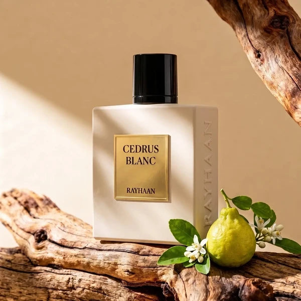 Rayhaan Cedrus Blanc Eau de Parfum 100 ml – Blumig-Holziger Unisex Duft | Frisch, Clean & Elegant