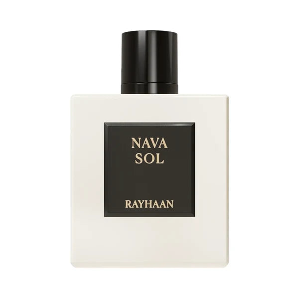 Rayhaan Nava Sol Eau de Parfum 100 ml – Blumig-Holziger Unisex Duft | Cremig, Moschusartig & Elegant