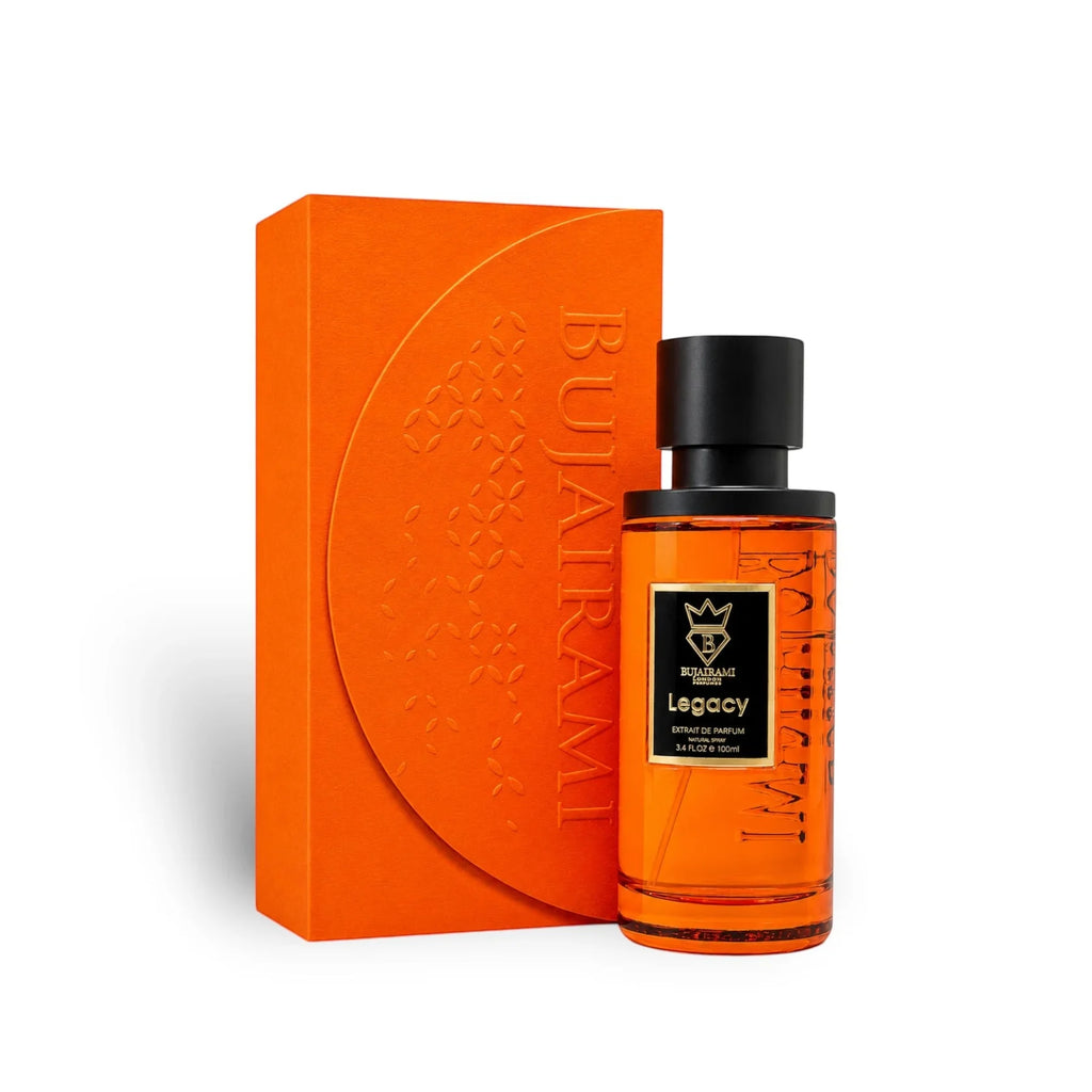 Bujairami Legacy Extrait de Parfum 100 ml – Würzig-Gourmandiger Unisex Duft | Zimt, Bourbon-Vanille & Praline