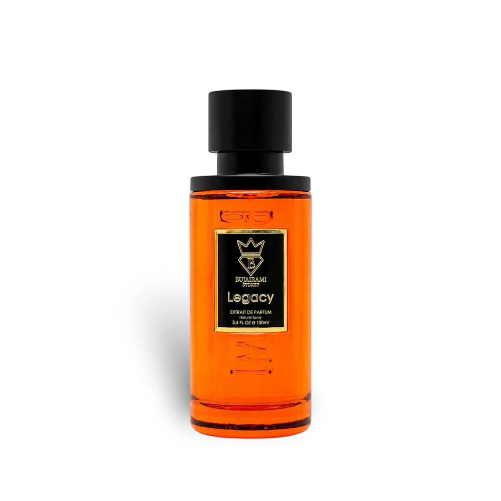 Bujairami Legacy Extrait de Parfum 100 ml – Würzig-Gourmandiger Unisex Duft | Zimt, Bourbon-Vanille & Praline