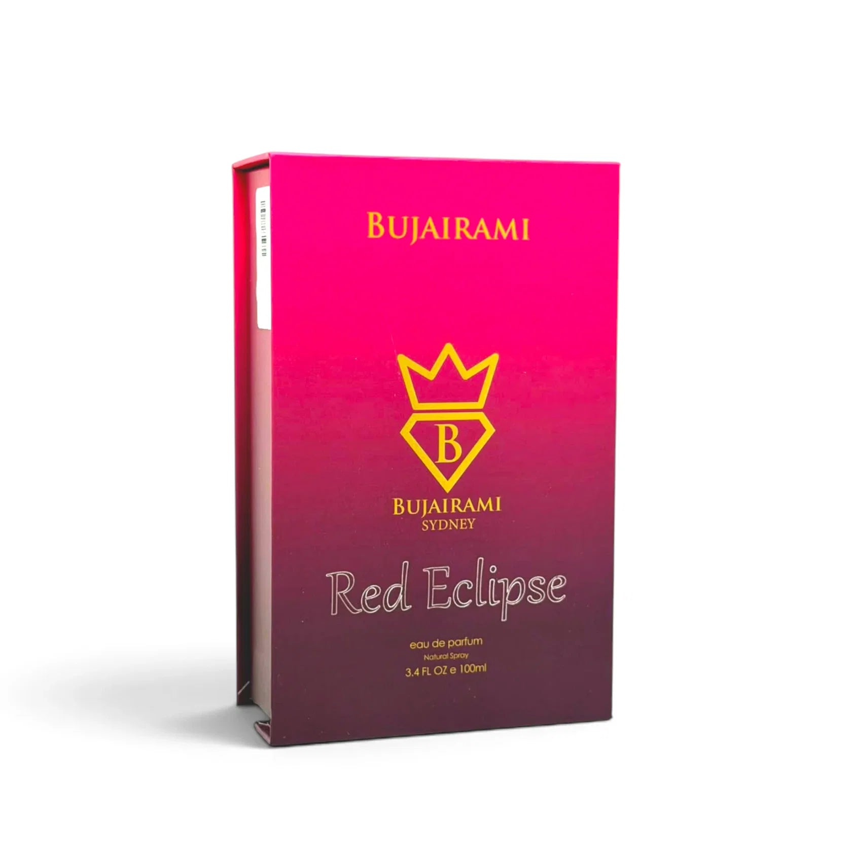 Bujairami Red Eclipse Eau de Parfum 100 ml – Fruchtig-Floraler Unisex Duft | Himbeere, Jasmin & Vanille