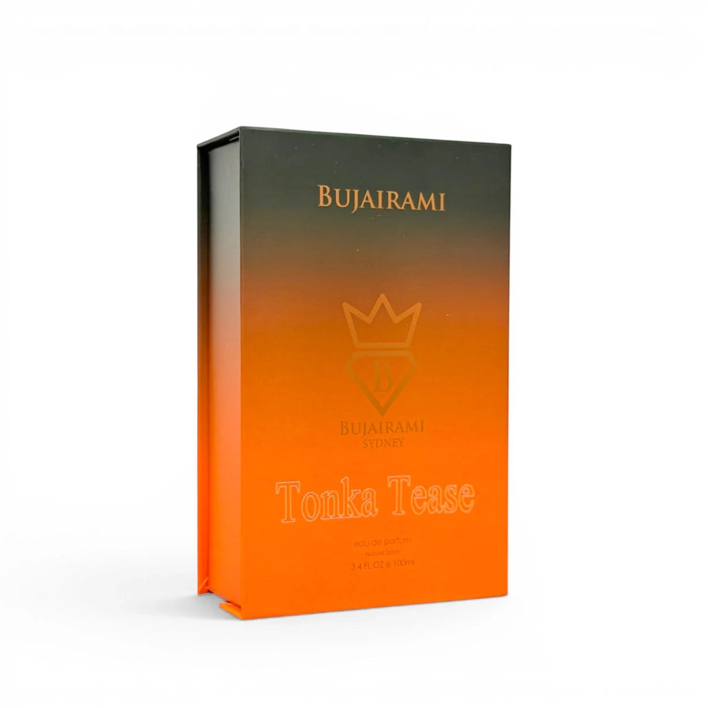 Bujairami Tonka Tease Eau de Parfum 100 ml – Süß-Würziger Unisex Duft | Tonkabohne, Warm & Sinnlich