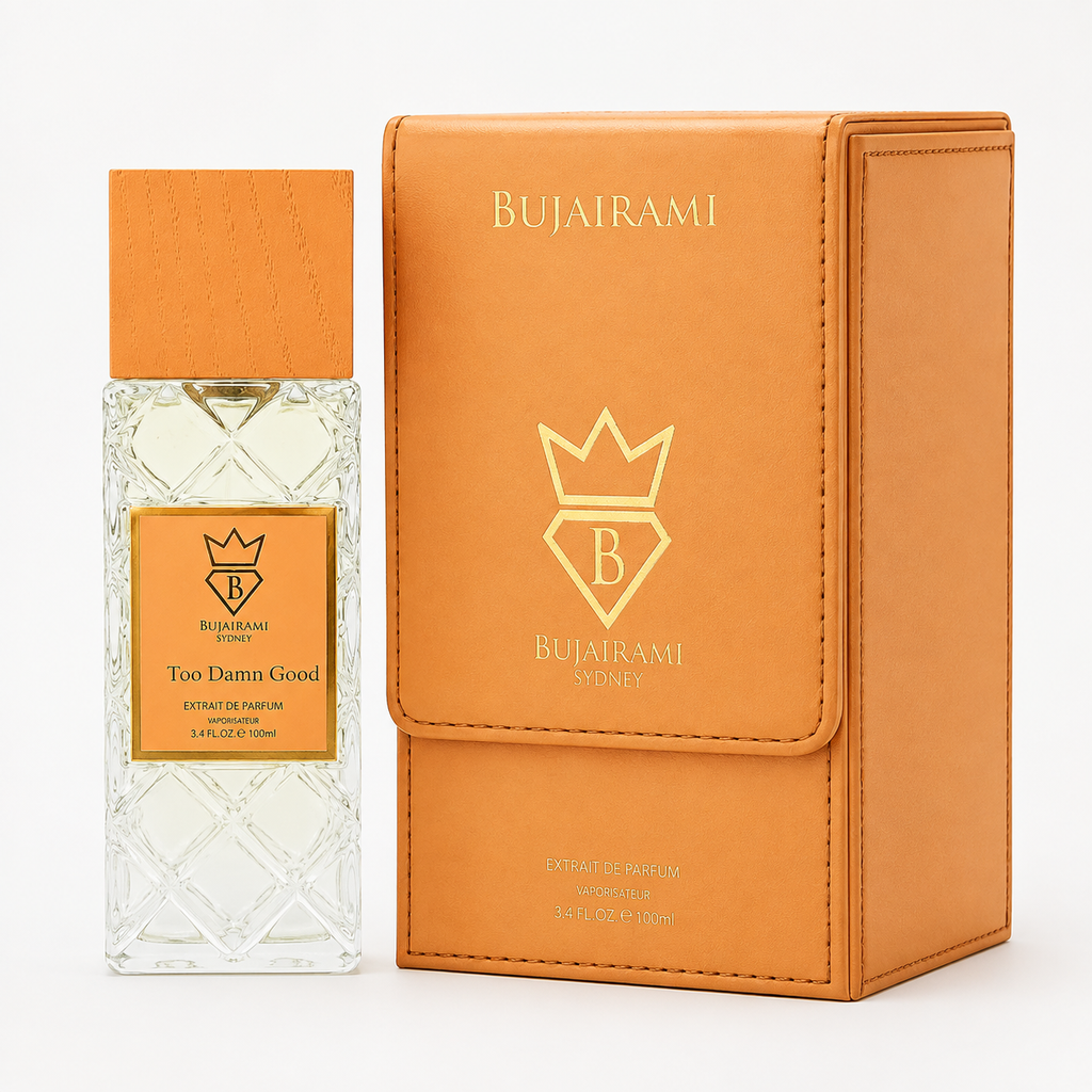 Bujairami Too Damn Good Extrait de Parfum 100 ml – Fruchtig-Gourmandiger Unisex Duft | Cassis, Praliné & Schwarzer Amber