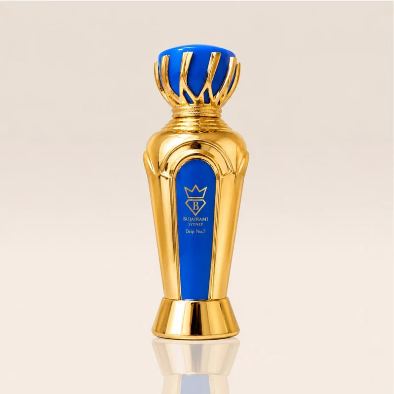 Bujairami Drip No. 7 Eau de Parfum 100 ml – Fruchtig-Aquatischer Unisex Duft | Grapefruit, Mango & Amber