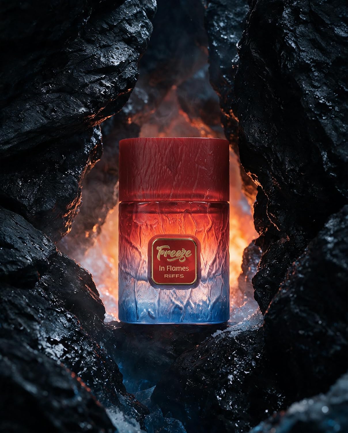 RiiFFS Freeze in Flames Extrait de Parfum 100 ml – Intensiver Unisex Duft | Frisch, Warm & Ausdrucksstark