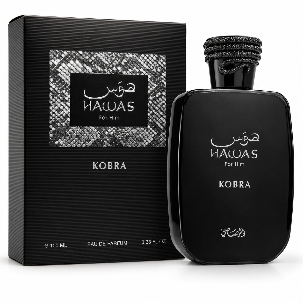 Rasasi Hawas Kobra Eau de Parfum 100 ml – Frisch-Würziger Herrenduft | Modern & Kraftvoll