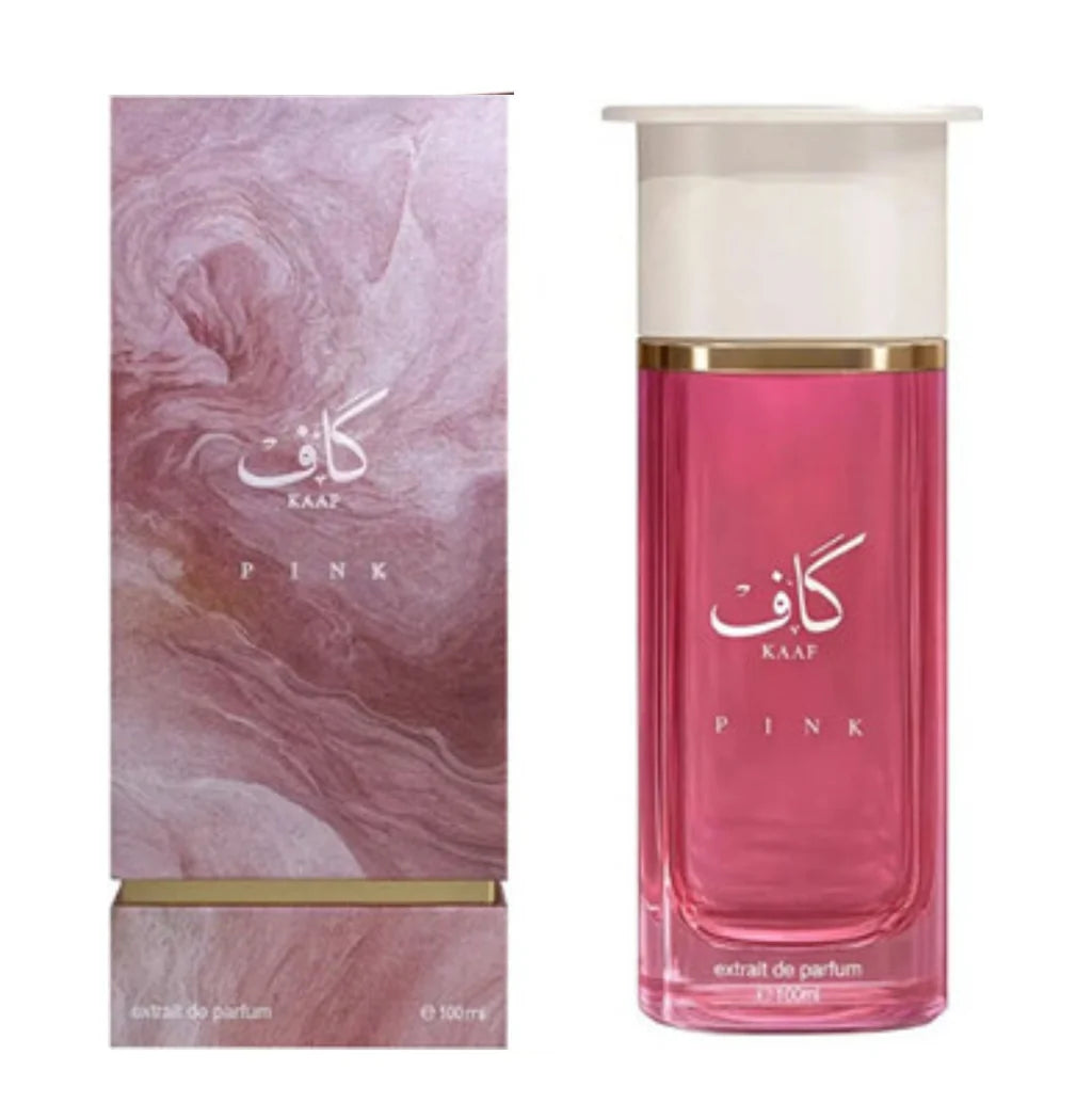Ahmed Al Maghribi Kaaf Pink Extrait de Parfum 100 ml – Floral-Fruchtiger Unisex Duft | Pflaume, Karamell & Sandelholz