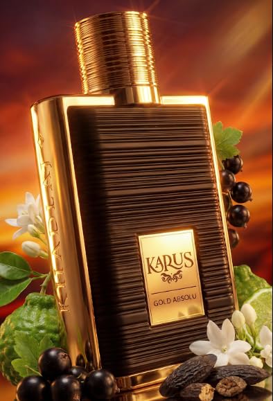 Khadlaj Karus Gold Absolu Eau de Parfum – Fruchtig-Gourmandiger Unisex Duft | Süß & Elegant