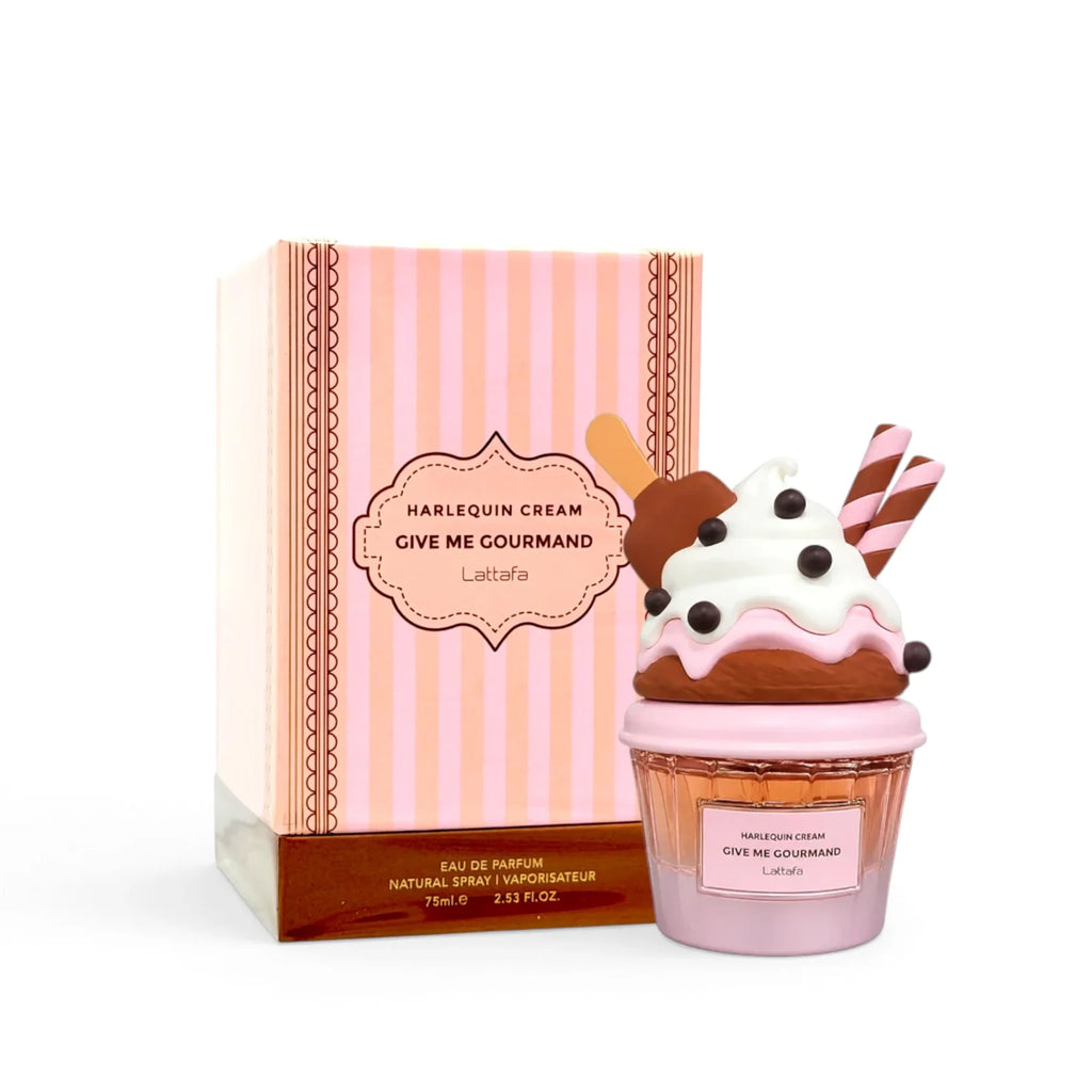 Lattafa Give Me Gourmand Harlequin Cream Eau de Parfum 75 ml – Cremiger Gourmand Duft | Süß, Verführerisch & Dessertartig