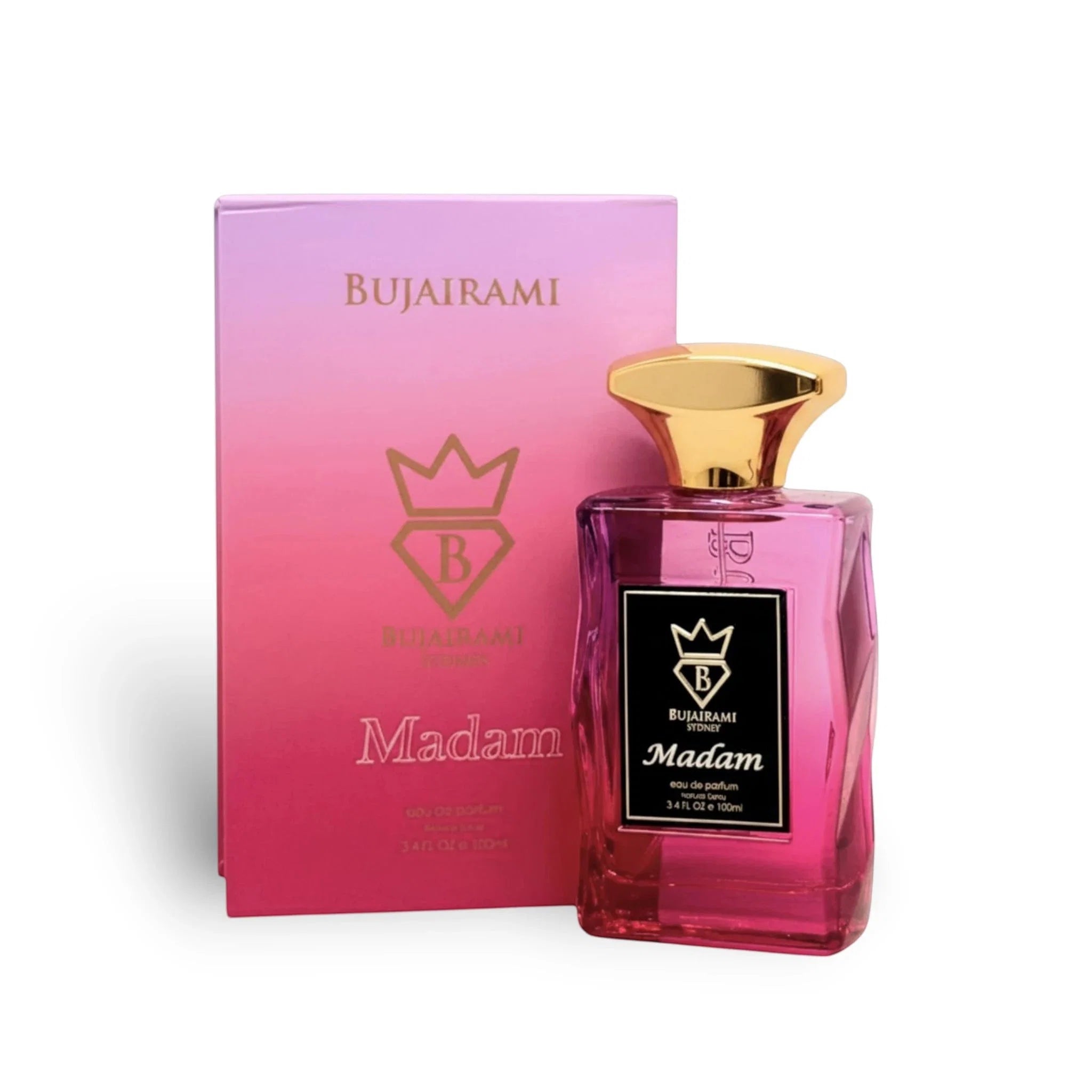 Bujairami Madam Extrait de Parfum 100 ml – Floral-Zitrischer Unisex Duft | Elegant & Sinnlich