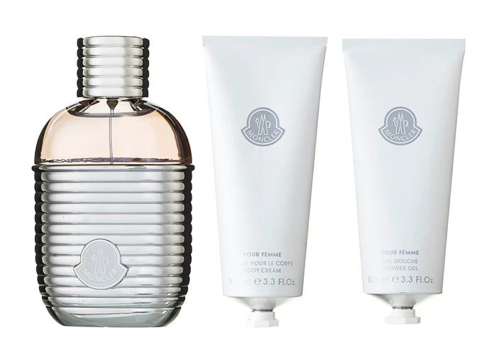 Moncler Pour Femme Geschenkset Eau de Parfum 100 ml | Gel Douche 100 ml | Creme Pour Le Corps 100 ml
