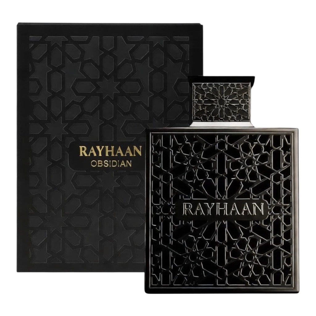 Rayhaan Obsidian Eau de Parfum 100 ml – Intensiver Unisex Duft | Dunkel, Warm & Charakterstark