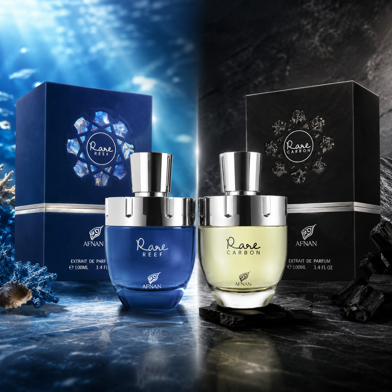 Afnan Rare Collection Eau de Parfum – Rare Reef & Rare Carbon | Duftauswahl