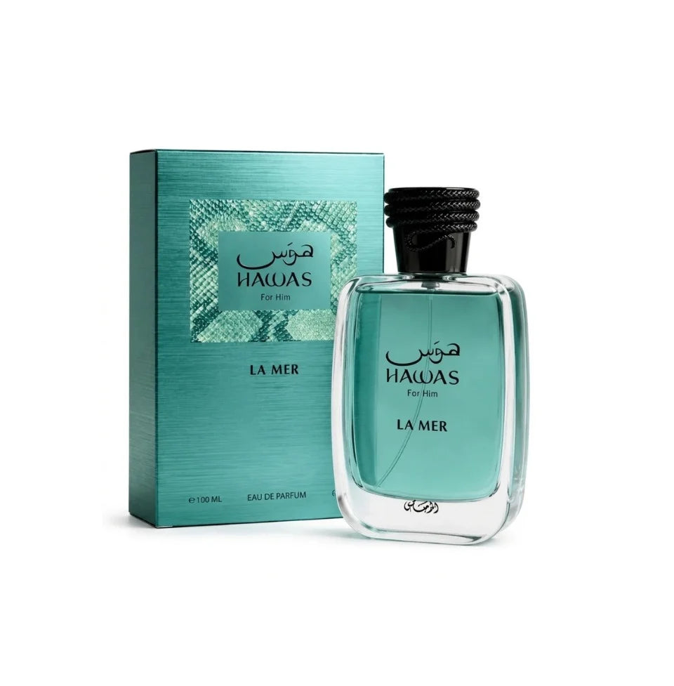 Rasasi Hawas La Mer Eau de Parfum 100 ml – Frischer Herrenduft | Aquatisch, Maritim & Sommerlich