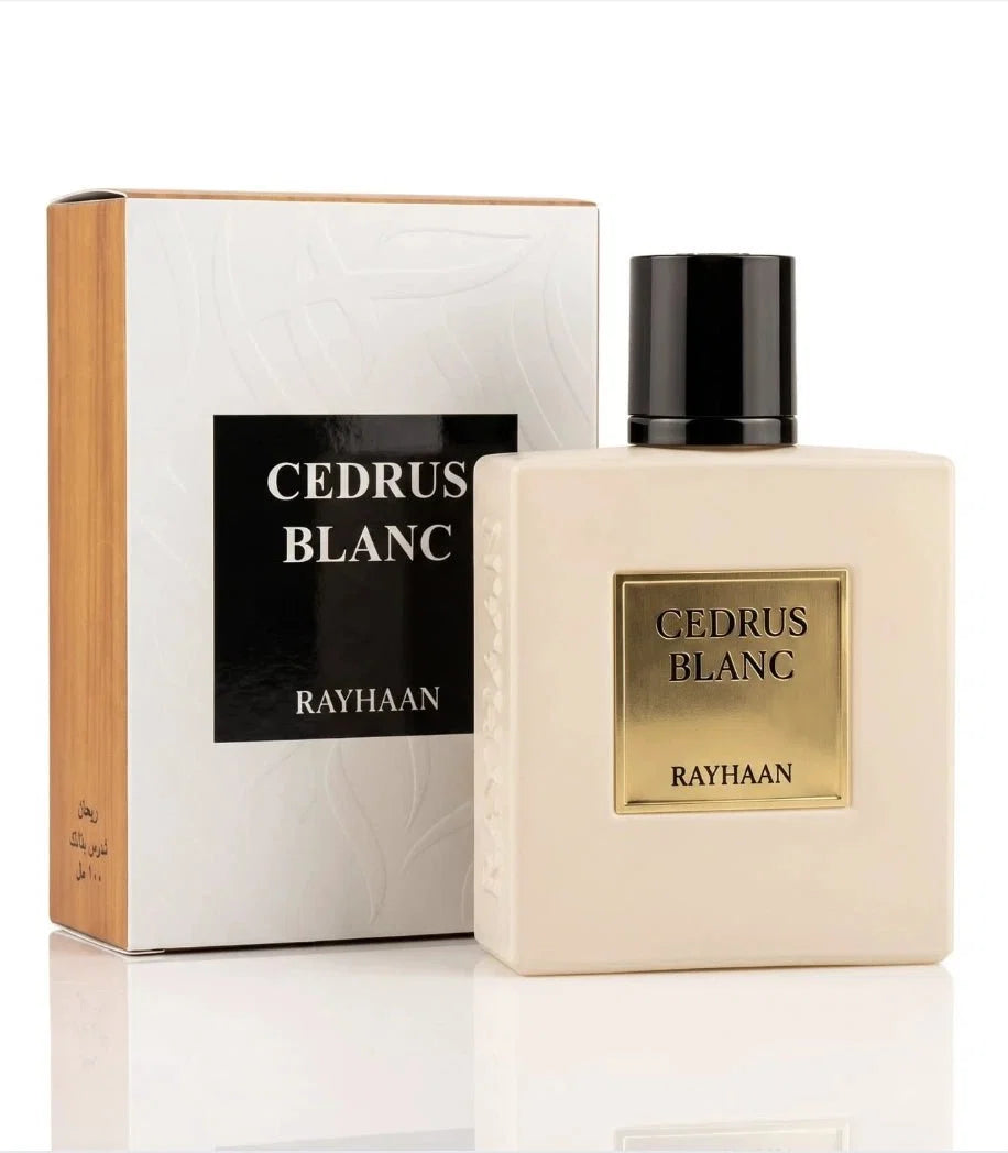 Rayhaan Cedrus Blanc Eau de Parfum 100 ml – Blumig-Holziger Unisex Duft | Frisch, Clean & Elegant