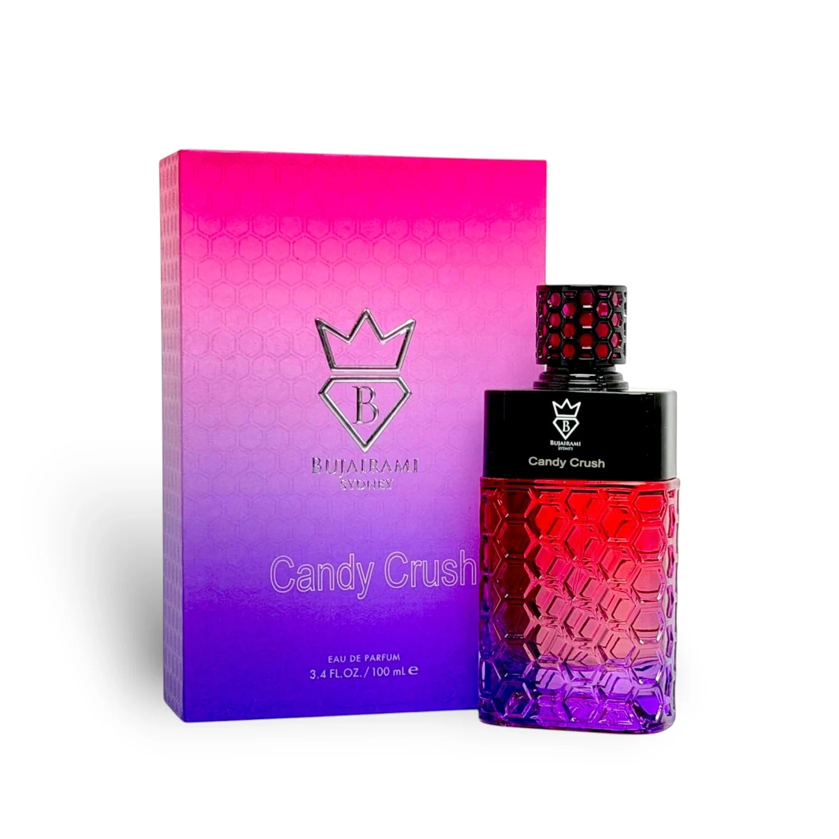 Bujairami Candy Crush Eau de Parfum 100 ml – Süßer Gourmand Duft | Marshmallow, Karamell, Jellybean & Vanille