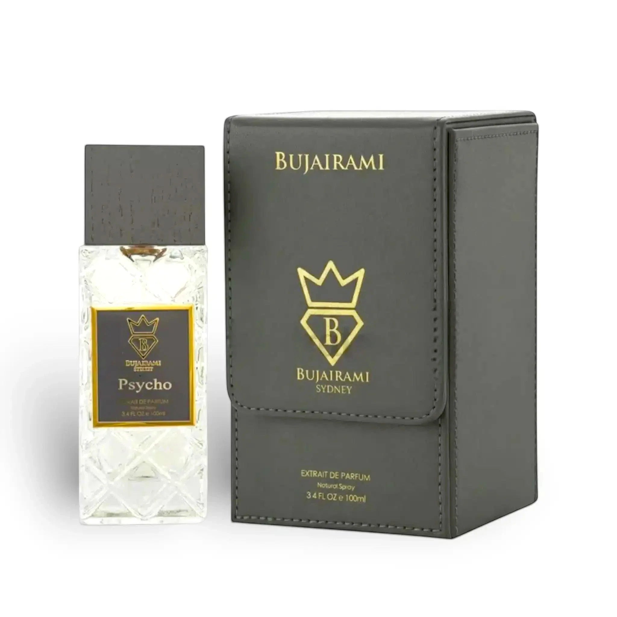 Bujairami Psycho Extrait de Parfum – Aromatisch-Würziger Herrenduft | Frisch & Dynamisch