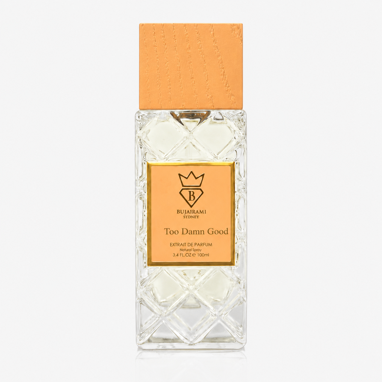 Bujairami Too Damn Good Extrait de Parfum 100 ml – Fruchtig-Gourmandiger Unisex Duft | Cassis, Praliné & Schwarzer Amber